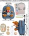 Naturally KIDS Kids Backpack for Girls Boys w Stuffed Animal.