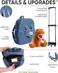 Naturally KIDS Kids Backpack for Girls Boys w Stuffed Animal.
