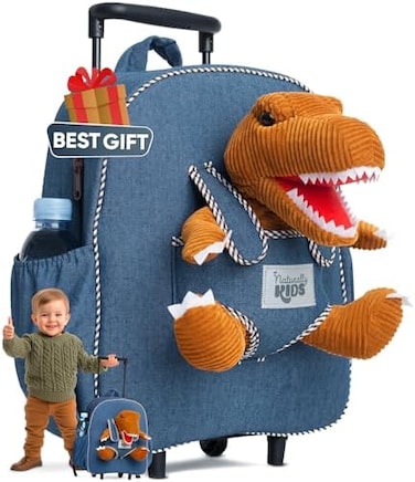 Naturally KIDS Kids Backpack for Girls Boys w Stuffed Animal.
