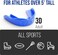 SISU 3D 2. 0mm Sports Mouth Guard for Football, Hockey, Lacrosse, Basketball, Custom Fit for Youth/Adults, Charcoal Black.