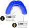 SISU 3D 2. 0mm Sports Mouth Guard for Football, Hockey, Lacrosse, Basketball, Custom Fit for Youth/Adults, Charcoal Black.
