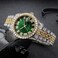 HUNRUY Hip Hop Watches for Men Iced-Out Bling Diamond Luxury Quartz Watches with Date.