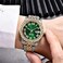 HUNRUY Hip Hop Watches for Men Iced-Out Bling Diamond Luxury Quartz Watches with Date.