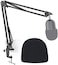 SUNMON Seiren Mini Boom Arm Mic Stand with Pop Filter, Adjustable Suspension Boom Scissor Arm Stand with Pop Filter for Razer Seiren Mini USB Streaming Microphone.