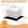 Langsprit Male Belly Bands for Dogs (Pack of 3- High Absorbing Washable Dog Wraps - Reusable Diapers (Black, X-Large.