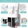 GFWARE Toothbrush Holder Toothpaste Dispenser Wall Mounted Toothbrush Organizer Cover Electric Tooth Brush Stand Set with 2 Toothpaste Squeezers for Shower Bathroom Kids Black (No Electric, No Light.