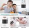 GFWARE Toothbrush Holder Toothpaste Dispenser Wall Mounted Toothbrush Organizer Cover Electric Tooth Brush Stand Set with 2 Toothpaste Squeezers for Shower Bathroom Kids Black (No Electric, No Light.
