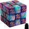 Lamjam 24 PCS Token Dice Counters Magic The Gathering Starry Sky Dice Marble Cube D6 Dice for Loyalty CCG MTG Creature Stats Card Gaming Accessories (TurquoiseLilac, NavyFuchsia.