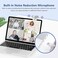 NexiGo N660P 1080P 60FPS Webcam with Software Control, Dual MicrophoneCover, Autofocus, HD USB Computer Web Camera, for OBS/Zoom/Skype/FaceTime/Teams/Twitch, White.