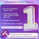 JoyBox Design Mosaic Balloon Frame Light Up Marquee Pre-Cut Kit Number 1 Cut-out Extra Large Foam Board First Birthday Backdrop 1st Birthday Boy Girl Party Anniversary Decorations.