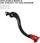 JFG RACING Dirt Bike Rear Brake Foot Pedal,CNC Motorcycle Foot Lever for CRF250R 2004-2024/CRF450R 2005-2024/CRF450RX 2017-2024/CRF250RX 2019-2024-Red.