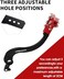 JFG RACING Dirt Bike Rear Brake Foot Pedal,CNC Motorcycle Foot Lever for CRF250R 2004-2024/CRF450R 2005-2024/CRF450RX 2017-2024/CRF250RX 2019-2024-Red.