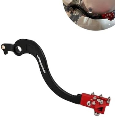JFG RACING Dirt Bike Rear Brake Foot Pedal,CNC Motorcycle Foot Lever for CRF250R 2004-2024/CRF450R 2005-2024/CRF450RX 2017-2024/CRF250RX 2019-2024-Red.