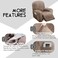 ULTICOR 4-Piece, 1 Seat Recliner Cover, Velvet Stretch Reclining Chair Covers for 1 Cushion Reclining Sofa, Single Seat Recliner Couch Cover, Thick, Very Soft, Machine Washable (Sand.