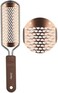 Easkep Foot Scrubber Foot File Callus Remover - Pedicure Stainless Steel Colossal Foot Grater Scrubber Pedicure Tools for Dead Feet Personal Professional Care(2021 New Version(Gold.
