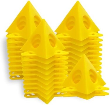 KATA 32pcs Painter's Painting Stands,Mini Cone Paint Stands for Canvas and Door Risers Support,Cabinet Paint Pouring Paint Canvas Stands Elevated for a Clean Paint Job.