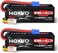 HOOVO 4S Lipo Battery 14. 8V 6200mAh 120C RC Battery EC5 Plug Hard Case for RC Car Truck Buggy RC Quadcopter Helicopter Airplane Racing FPV UAV Drone (2 Pack.