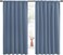 NICETOWN Blackout Curtains for Bedroom, Blackout Curtain Panels, Window Treatment Energy Saving Thermal Insulated Solid Rod Pocket Blackout Drapes/Draperies (Stone Blue, 1 Pair, 70 by 63-inch.