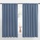 NICETOWN Blackout Curtains for Bedroom, Blackout Curtain Panels, Window Treatment Energy Saving Thermal Insulated Solid Rod Pocket Blackout Drapes/Draperies (Stone Blue, 1 Pair, 70 by 63-inch.