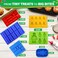 NADOBA Building Block Candy Gummy Molds - 6Pcs Brick Mold Silicone Ice Cube Mold Dome Silicone Molds Melted Chocolate Ice Cubes Candy Robot Fondant Molds - Jelly Mold Silicone Ice Cube Tray Mousse Cak