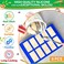 NADOBA Building Block Candy Gummy Molds - 6Pcs Brick Mold Silicone Ice Cube Mold Dome Silicone Molds Melted Chocolate Ice Cubes Candy Robot Fondant Molds - Jelly Mold Silicone Ice Cube Tray Mousse Cak