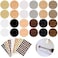 Tenare 648 Pieces Adhesive Screw Hole Covers Stickers PVC Cover Caps 12 Colors Waterproof Wood Textured Cover for Wall Cabinets Desk Screws Furniture Repairing.