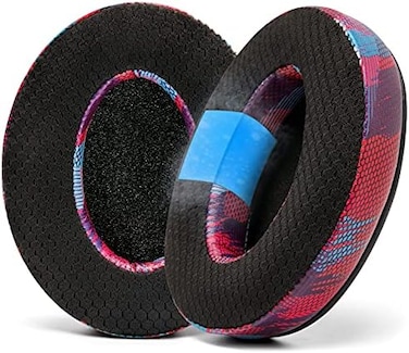WC Freeze Hybrid Fabric Cooling Gel Replacement Earpads - Compatible with HyperX Cloud, Steelseries Arctis, ATH M50X, Turtle Beach StealthMore - ComfortableCooler for LongerSpeed Racer.