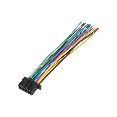 X AUTOHAUX Car Stereo CD Player Wiring Harness Wire Radio Adapter Install Plug 15 Pins for Kenwood.
