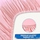 Coldwind Satin Crib Sheets Girl Fitted SoftSilky Crib Mattress Sheet (52"x28"x8"for Girls, Silk Crib Sheets for Baby Hair and Skin, Pink Crib Sheet, Satin Baby Sheet for Crib, 1 Pack.
