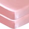 Coldwind Satin Crib Sheets Girl Fitted SoftSilky Crib Mattress Sheet (52"x28"x8"for Girls, Silk Crib Sheets for Baby Hair and Skin, Pink Crib Sheet, Satin Baby Sheet for Crib, 1 Pack.