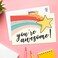 Sweetzer &amp; Orange SweetzerOrange You Are Awesome Cards Postcards Pack (60 Post Cards4x6 Postcards for Kids and Adults. Positive Affirmations Cards, Kindness Cards, Employee Appreciation Awesome Notes.