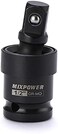 MIXPOWER 1/2-Inch Drive Impact Universal Joint, CR-MO Steel, Radius Corner Design, Flexible, Impact Rated, 1/2" U-Joint Adapter.
