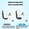 Nine River Car Booster Seat Cushion Raise The Height for Short People Driving Hip (Tailboneand Lower Cack Fatigue Relief Suitable for Trucks, Cars, SUVs, Office Chairs, Wheelchairs (Pure Black.
