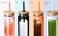 Kodrine 20oz Glass Water Tumble with Straw and Lid,Bamboo Lids Water Bottle, Iced Coffee Cup Reusable, Wide Mouth Smoothie Cups, Straw Silicone Protective Sleeve BPA FREE-Amber.