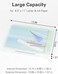 Denkee Large Thick Durable Portable Project Case for 8. 5" x 11" Letter A4 File Paper, Plastic Storage Box with Handle, Documents Magazines Paper Protector, Office Supplies File Storage Case, 4 Pack.