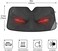 Dussdil Evil Red Eyes Car Windshield Sun Shade Demonic Angry Eyes Sunshade Blocks UV Rays Protector Keep Your Vehicle Cool Sun Shield Visor Cover Foldable for Car Truck SUV.