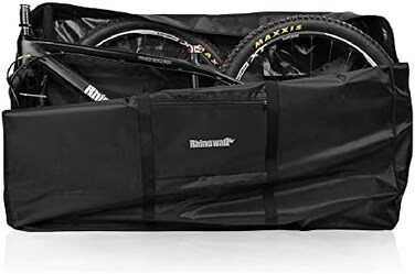 Rhinowalk Folding Bike Carry Bag 26 Inch Thick Bicycle Transport Storage Case Bike Travel Bag for Air Travel,Transport,Shipping Professional Cycling Accessories.