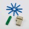 LEITE 10pcs LC UPC Fiber Optic Quick Connector with Matched Tools Fiber Reusable Connectors Single Mode SM 9125 Mechanical Fast Connectors Adapter for FTTH CATV Network Instrument,Blue.