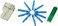 LEITE 10pcs LC UPC Fiber Optic Quick Connector with Matched Tools Fiber Reusable Connectors Single Mode SM 9125 Mechanical Fast Connectors Adapter for FTTH CATV Network Instrument,Blue.