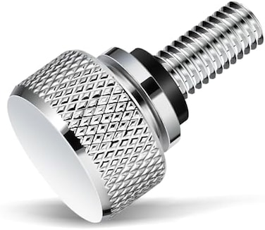 Amazicha Chrome Rear Fender Seat Bolt Stainless Steel Seat Screw Quick Mount Compatible for Harley Davidson Sportster Touring Softail Dyna 1996-2023.