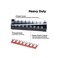 MILAPEAK 6 Sets Terminal Blocks, 8/10/12 Positions 600V 25A Dual Row Wire Screw Terminal Strip Block with Cover400V 25A Pre-Insulated Bus Bar Terminals Barrier Strips Jumpers (BlackRed.