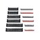 MILAPEAK 6 Sets Terminal Blocks, 8/10/12 Positions 600V 25A Dual Row Wire Screw Terminal Strip Block with Cover400V 25A Pre-Insulated Bus Bar Terminals Barrier Strips Jumpers (BlackRed.
