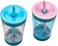 Contigo Kids Spill-Proof 14oz Tumbler with Straw and BPA-Free Plastic, Fits Most Cup Holders and Dishwasher Safe, 2-Pack Strawberry CreamBlue Raspberry.