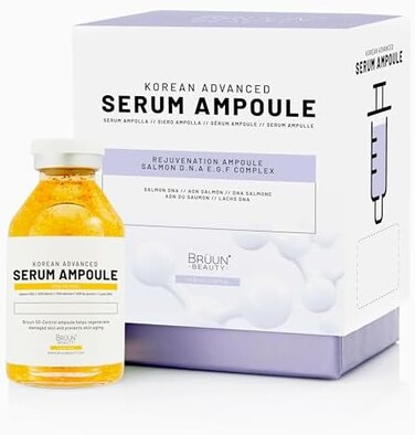 BR&Uuml;UN SD - Control Salmon DNA Ampoule - Micro Needling Korean Serum Booster for Face and Body to Use with and without Derma Pen Microneedling Skin Care Serum 1. 18 fl. oz.