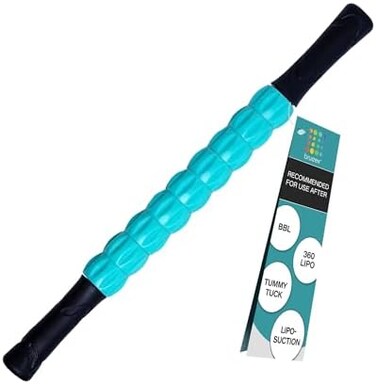 Bruizex Lymphatic Drainage Massage Roller Stick for Post LiposuctionFibrosis Treatment, Surgery Recovery 360 Lipo, Tummy TuckBBL, Lipo Foam, Compression Garment, Faja Compatible.