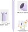 ELETIUO Cute Ear Case Silicone Skin Cover for Apple Pencil 2nd Generation, and Protective Nib Cover Accessories Compatible with iPad Pro 11 12. 9 inch,Purple.