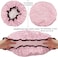 TCOTBE 4 Pieces Shower Cap for Women, Elastic and Reusable, Environmental Protection Hair Bath Caps, Double Waterproof Layers Bathing Hat.