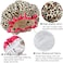 TCOTBE 4 Pieces Shower Cap for Women, Elastic and Reusable, Environmental Protection Hair Bath Caps, Double Waterproof Layers Bathing Hat.