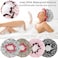 TCOTBE 4 Pieces Shower Cap for Women, Elastic and Reusable, Environmental Protection Hair Bath Caps, Double Waterproof Layers Bathing Hat.
