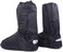 Hilitchi Black Men Waterproof Rainstorm Rainy Day Rain Suit Raingear Motorcycle Outdoor Protective Gear Rain Boot Shoe Cover Zipper US 10 11 Euro 44 45 Black.